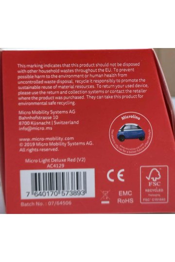 Luz Micro Deluxe Rojo