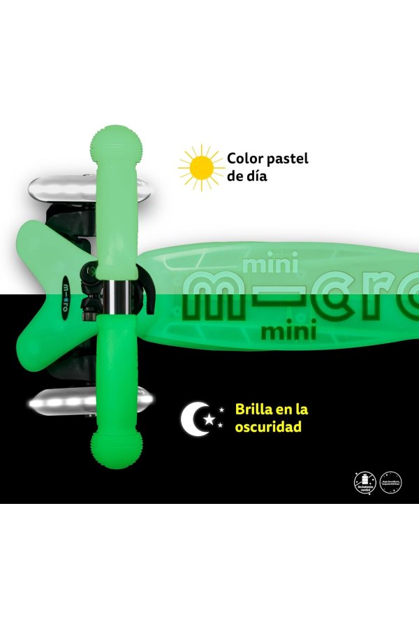 Mini Deluxe LED Glow Icy Lime | Patinetes Micro